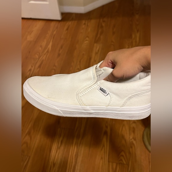 All White Slip-on Vans🤍 - Picture 7 of 12